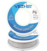 YEZHET Rosin Core Lead Free Solder Wire(Sn99.3Cu0.7) For Electronic, Electrical Soldering, 217? M...