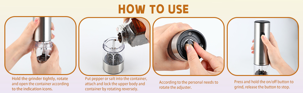 how to use the grinder 
