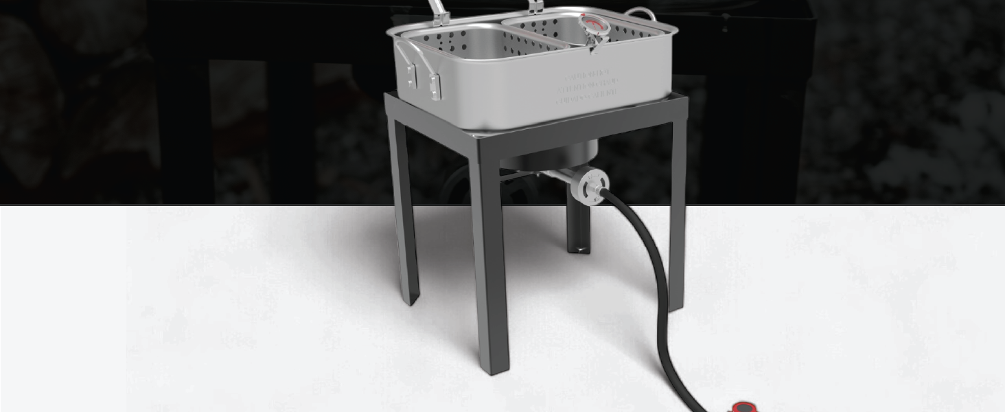 GasOne Outermust King Kooker Fish Fryer Propane Double Deep Fryer