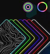 UJoowalk RGB Gaming Mouse Pad, Topographic Large, LED XL Keyboard and Mouse Pad, Desk Mat, 31.5 x...