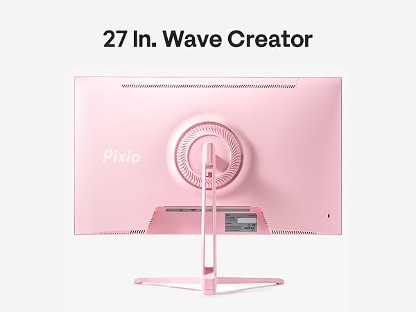 Pixio PX27U Wave Pink 27 inch 160Hz Refresh Rate 4K 3840x2160p Resolution Fast IPS Panel 1ms GTG Res...