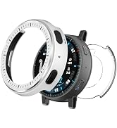 DZHAXIE Metal Case for Amazfit Active Max 1.5" Smart Watch with Back Cover, 2 in 1 | Military-Gra...