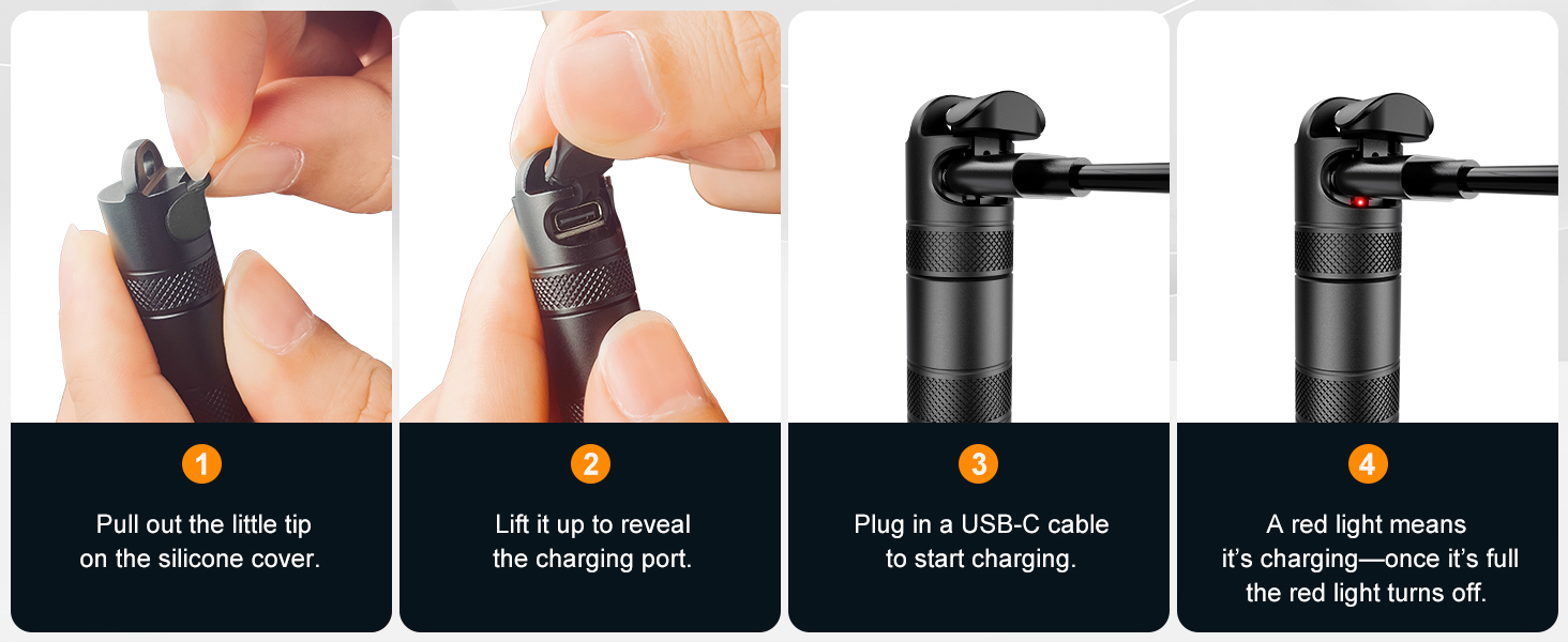 rechargeable keychain flashlight