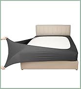 Mrs Awesome Stretch Jersey Box Spring Cover Wrap Around, Bed Skirt Alternative, Ultra Soft &amp; Wrin...