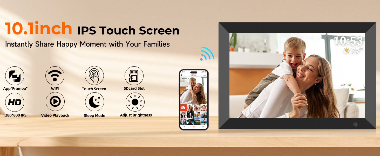 moving picture frame,nixplay 10.1 inch smart digital picture frame,wifi picture frame,frame digital