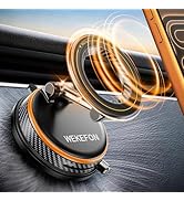 2026 Upgraded Vacuum Magnetic Car Phones Holder for Magsafe [120LBS Ultra Suction Cup &amp; 3000gf Ma...