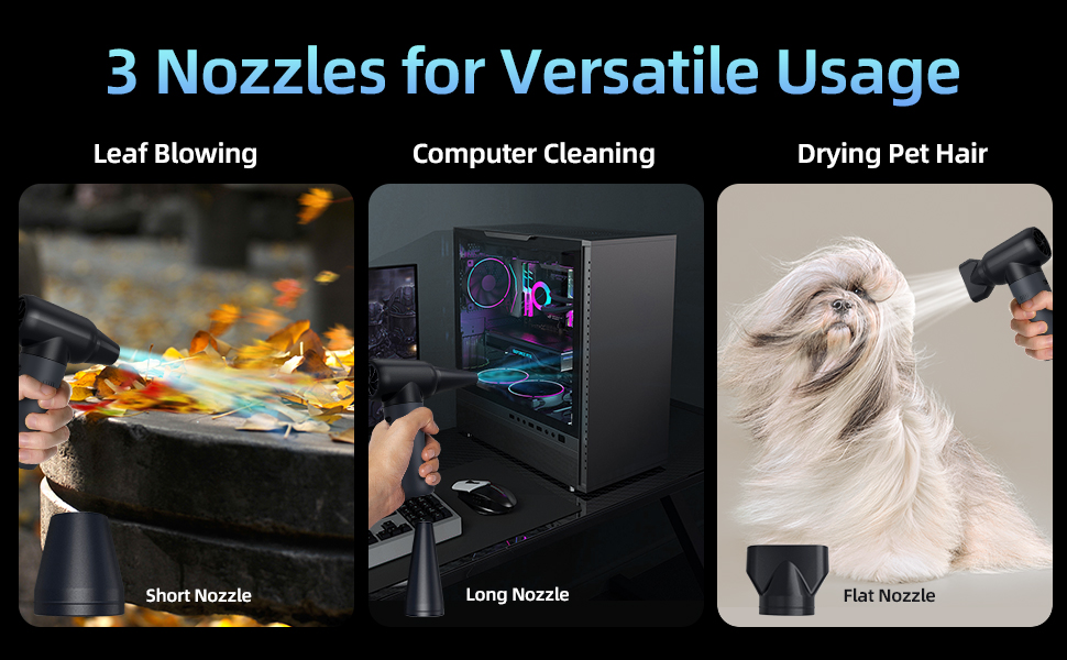 rechargeable dust drying air duster jet fan compressed dry blower electric