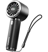 SWEETFULL Mini Fan Portable - Cute Handheld Turbo Fan with Rechargeable Battery, 5 Speeds, Small ...