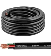 YDDECW 25ft 10/4 10 AWG SJTW 300V Wire (4 Conductor) - 10 Gauge SJTW Cable with UV-Resistant Jack...