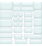 WOWBOX 30 PCS Plastic Drawer Organizer Set, 5 Sizes Desk Drawer Divider Organizers and Storage Bi...