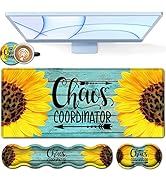 Desk Pad, Keyboard Mouse Pad Set, Extended Gaming Mouse Pad+ Ergonomics Memory Foam Wrist Rest Su...