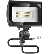 dephen 30W LED Flood Lights Outdoor with Knuckle Mount, 3450Lumen 120V Landscape Lighting, 5000K ...