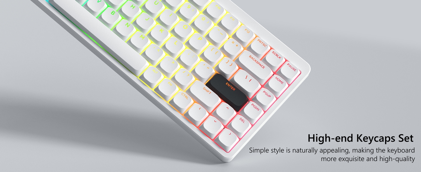 Low Profile Keycap, Shine Through Keycaps, Custom Keyboard Keycaps 75 Percent