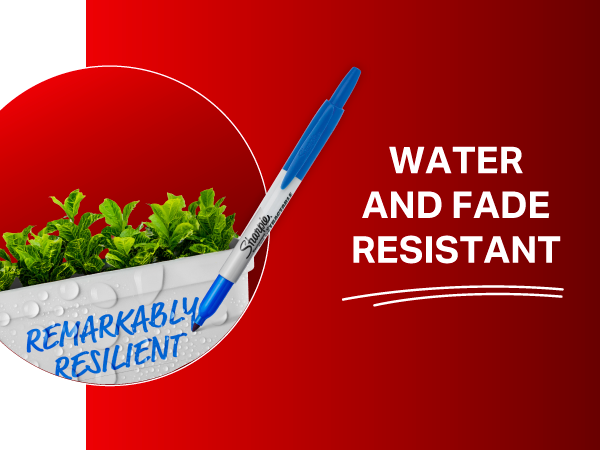 sharpie blue retractable marker water fade resistant remarkably quality best outdoor quality good