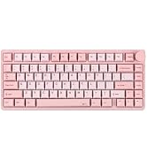 KiiBoom Moonshadow V2 75% Wireless Aluminum Gaming Keyboard, QMK&amp;VIA Programmable, BT5.0/2.4GHz/U...