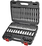 CARBYNE Master Hex &amp; Torx Bit Socket Set, 84 Pieces | SAE &amp; Metric - S2 Steel Bits, Chrome Vanadi...