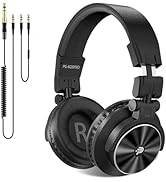 PUPGSIS Over Ear Headphones Wired: Studio Monitor Headphones - Professional 40kHz Hi-Res DJ Stere...