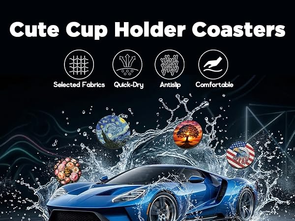 Car Coasters for Cup Holders
