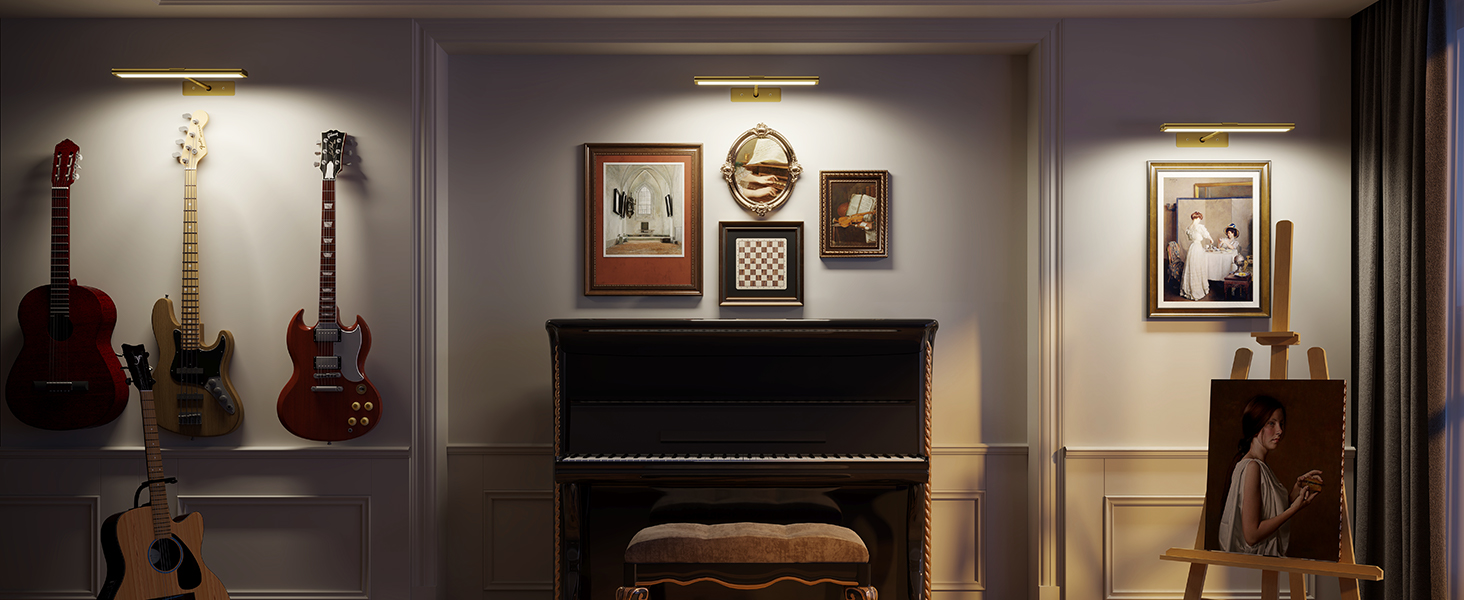 light for pictures on wall