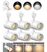 VANoopee 3-Color Zoomable 20W LED Track Lighting Heads H Type Track Light Heads Dimmable Bright C...