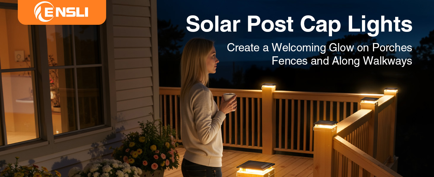 solar post cap lights