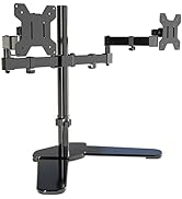 Bracwiser Dual Monitor Arm Stand, Monitor Holder Arm Mount for Two 13-27 inch Adjustable Angle He...