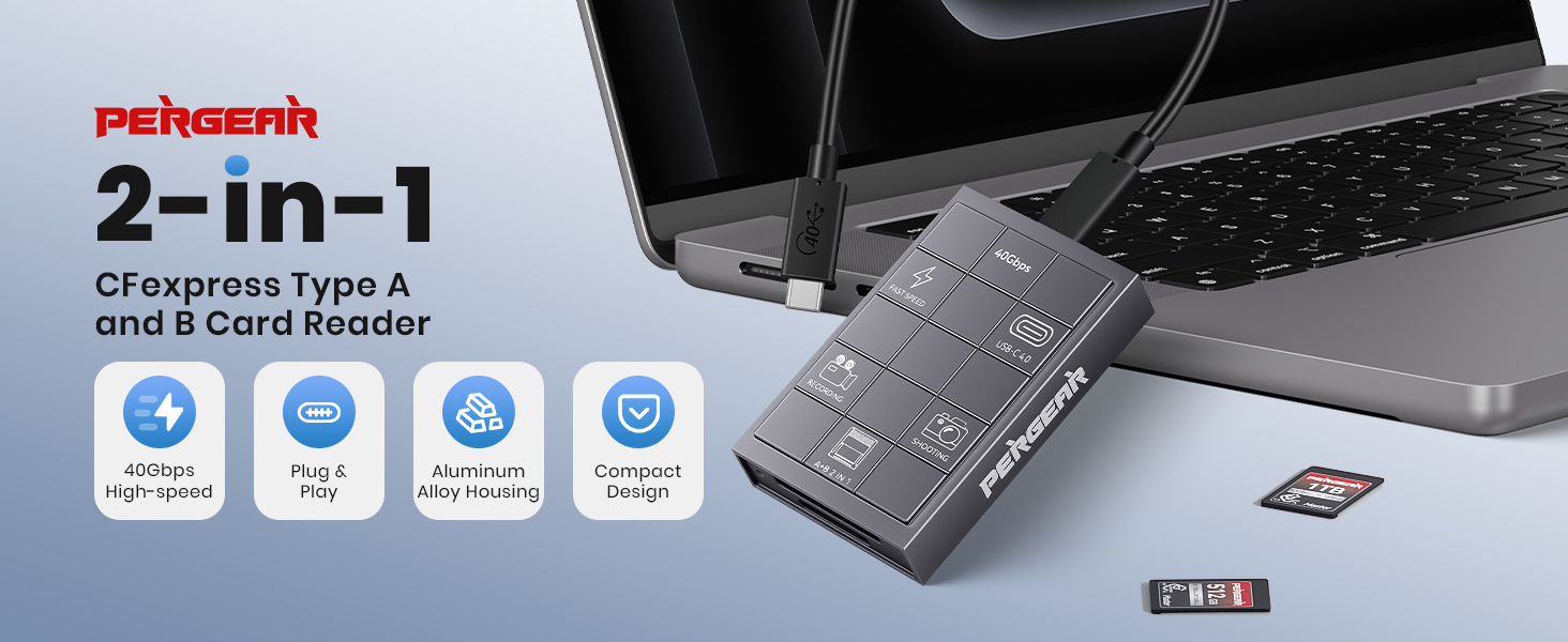 CFexpress 4.0 Type A and B Card Reader