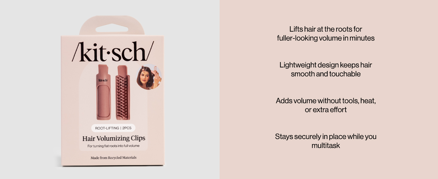 Kitsch Hair Volume Clips - Lightweight Root Lifting Volume Hair Clips