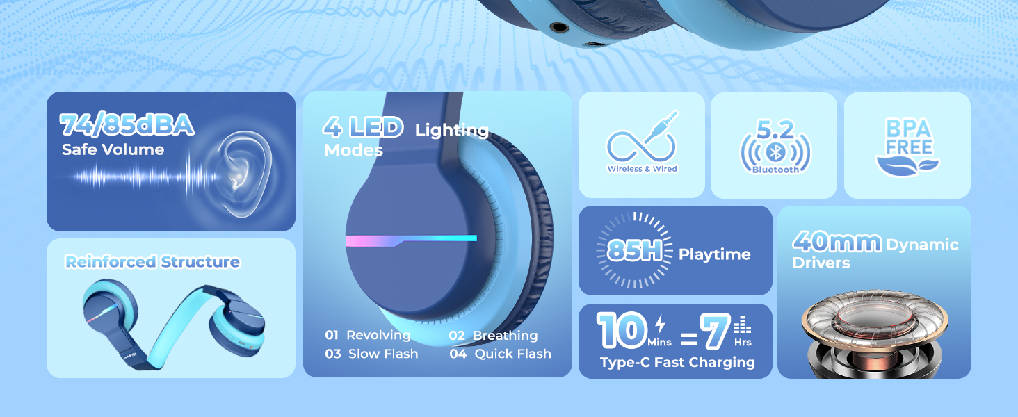 kids headphones wireless