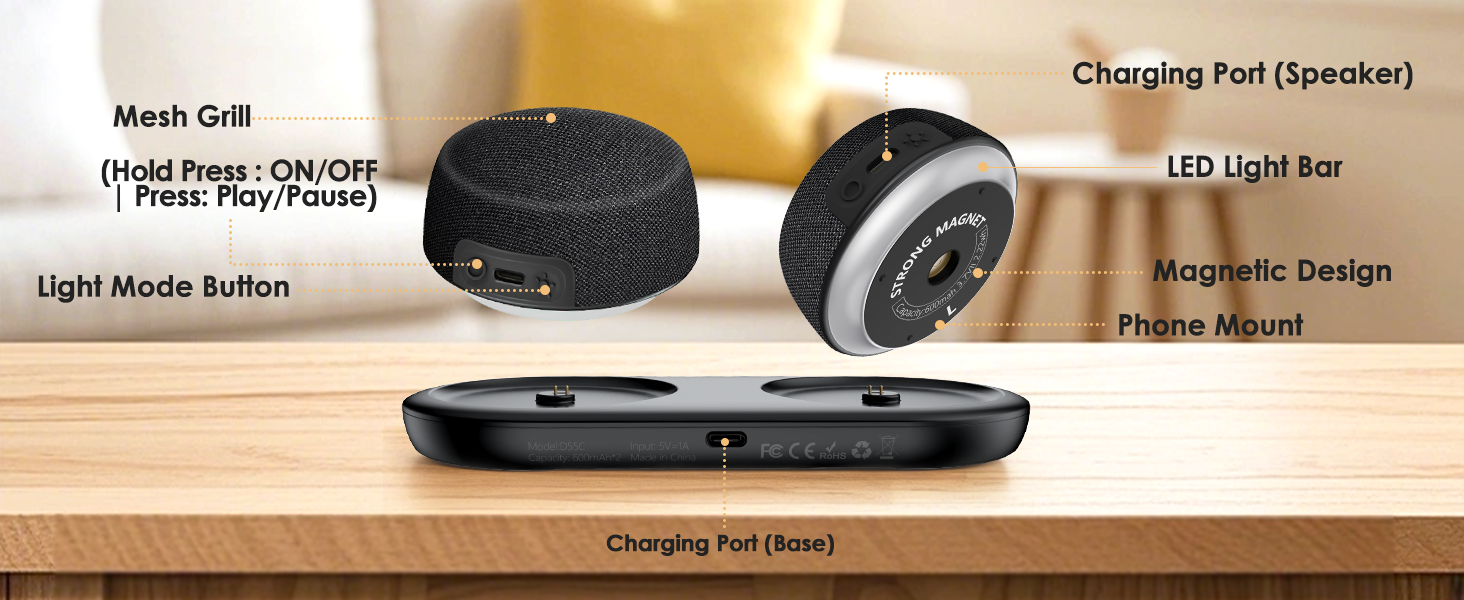 dual charging method speaker