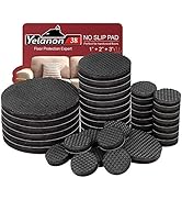 Non Slip Furniture Pads -38 pcs(1+2+3)" Furniture Grippers Hardwood Floors , Non Skid for Furnitu...
