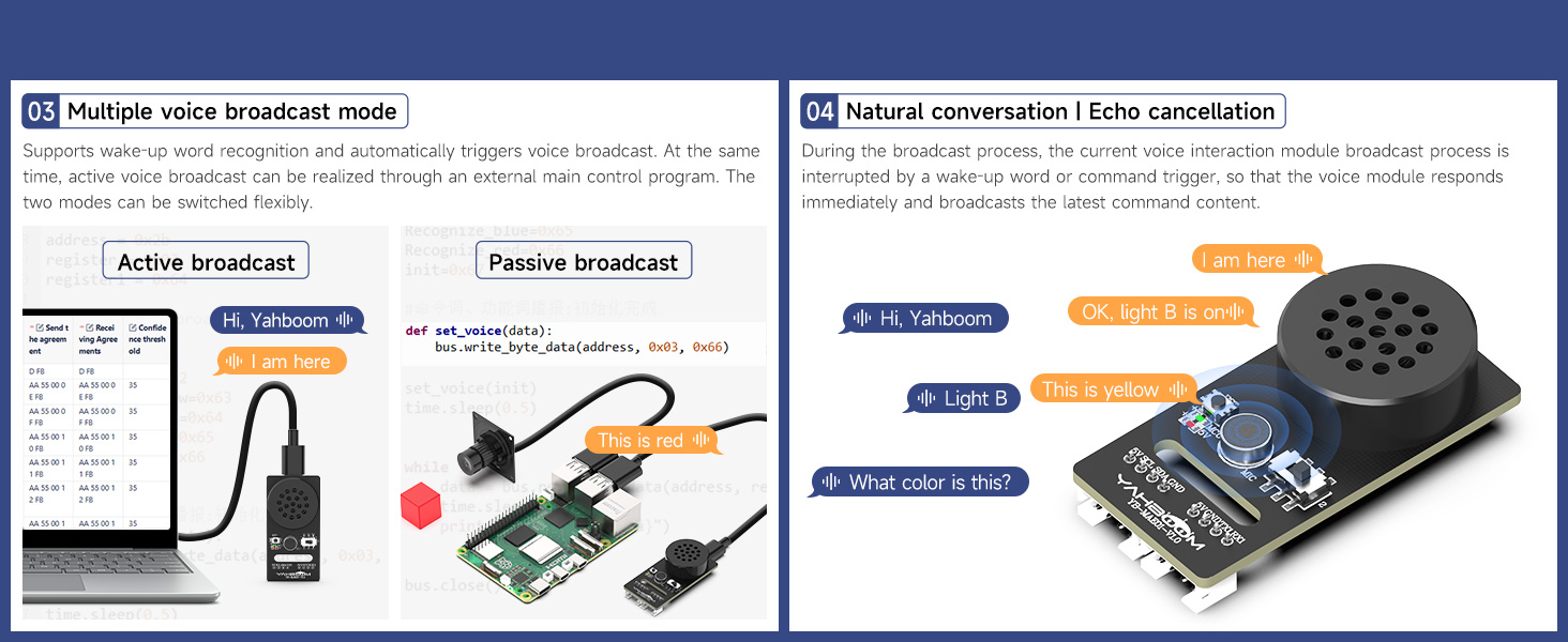 AI voice interaction module Customized voice command development