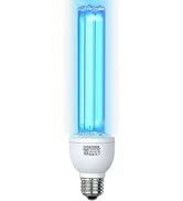 25 Watts UVC Light Bulb Ozone Free, UV Light for Bedroom/Bathroom/Closet/Kitchen, 253.7nm Wavelen...