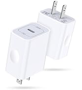 [2-Pack] 20W Samsung Fast Charging Block USB C Power Adapter Android Wall Plug Brick Type C Block...
