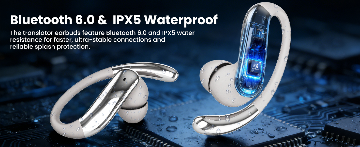 Bluetooth 6.0 &amp;amp; IPX5 Waterproof