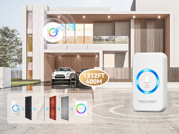 Duplicate of Image 3 - Smart home security system layout in modern house interior with blue connection points and device placement indicators.