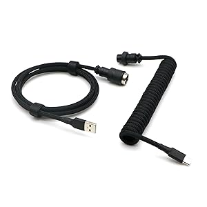 Black Coiled cable