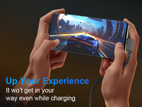 C to USB C Cable Right Angle 20Gbps