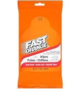 Fast Orange 25050 Hand Cleaner Wipes, Mechanic Wipes For Auto Shop, Heavy Duty Wipes, Removes Gre...