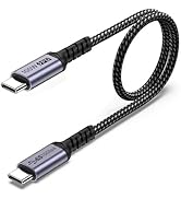 SUMPK USB C to USB C Cable 1.5ft, Short C Cable 10GBbps High Speed Data USB 3.1 Gen 2, 100W 5A Qu...
