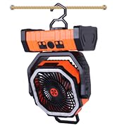 camping fan with hangig hook