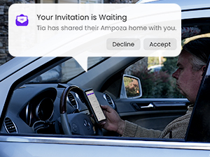 Guest sharing:Share access to your garage with your family and friends while on the go