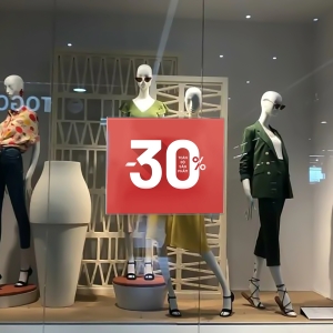 acrylic window sign holder