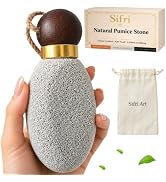 Sifri Art Pumice Stone for Feet – Foot Scrubber Dead Skin Remover | Wooden Handle &amp; Hanging Rope ...