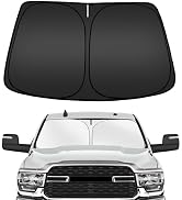 ARISMOTOR Windshield Sun Shade for Dodge RAM 2500 3500 2010-2025, Custom Fit Foldable Front Windo...