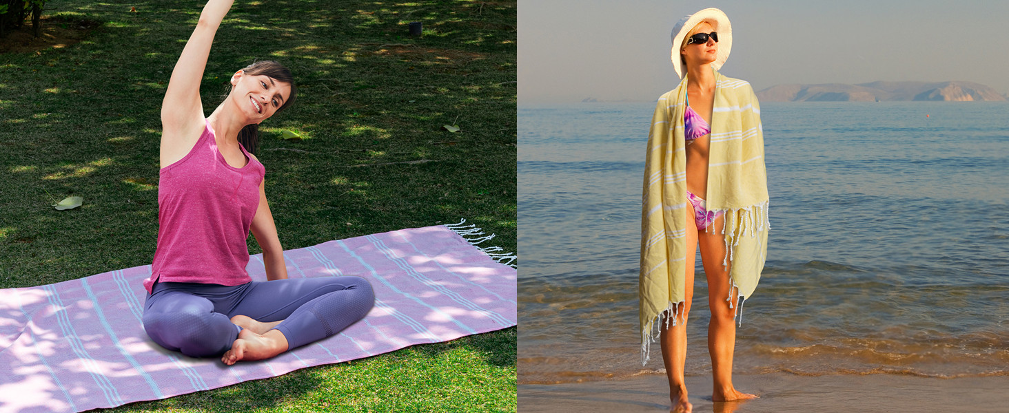 Turkish Beach towel Vacation Essentials Blanket Bath Pool Towel Extra Large Sand Free Fast Drying
