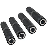 Devinal 1/4 Inch TRS/TS Female to Female Coupler, 6.35mm Jack Stereo Adapter Joiner, Gender Chang...