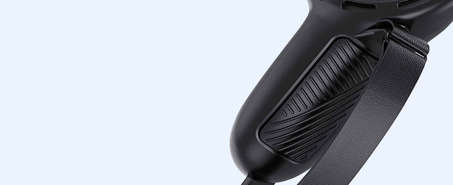 Controller Grips for Meta Quest 3S Oculus Quest 3 Controllers Straps Easy Battery Access Black