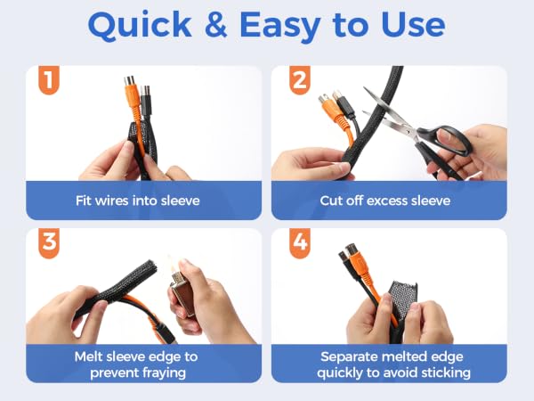 cable sleeve wire loom cord cable wire protector cable management sleeve cord cable hider cord cover