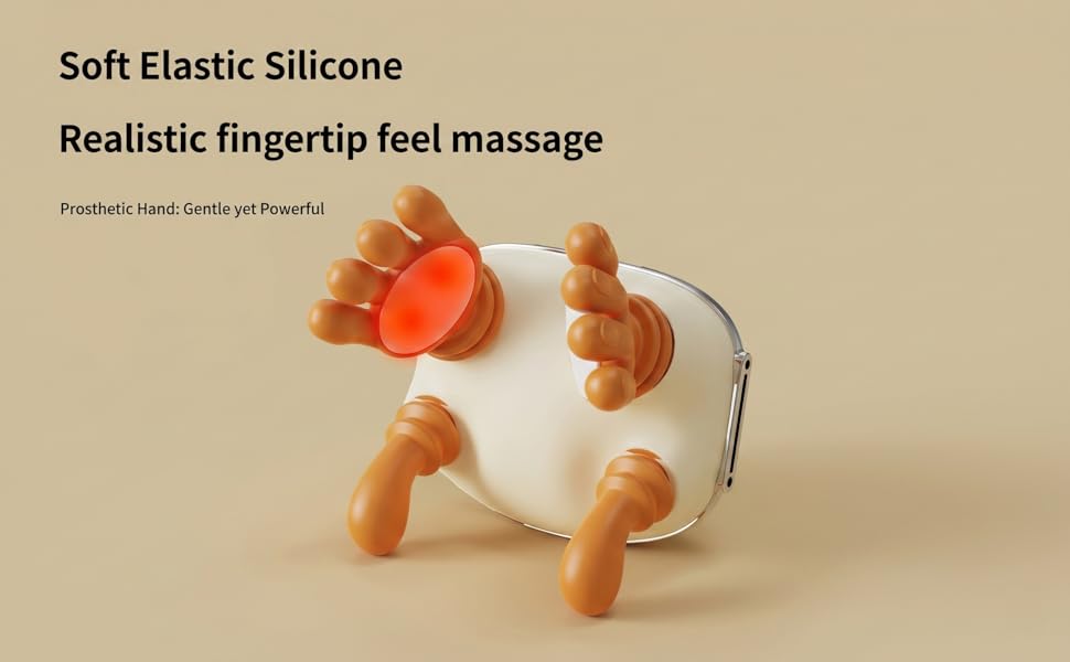 Soft Elastic Silicone Realistic fingertip feel massage Prosthetic Hand: Gentle yet Powerful